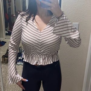 Cute dress top with open back